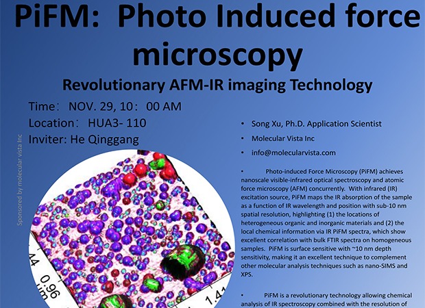 Lecture | Song Xu, PiFM: Photo-induced Force Microscopy