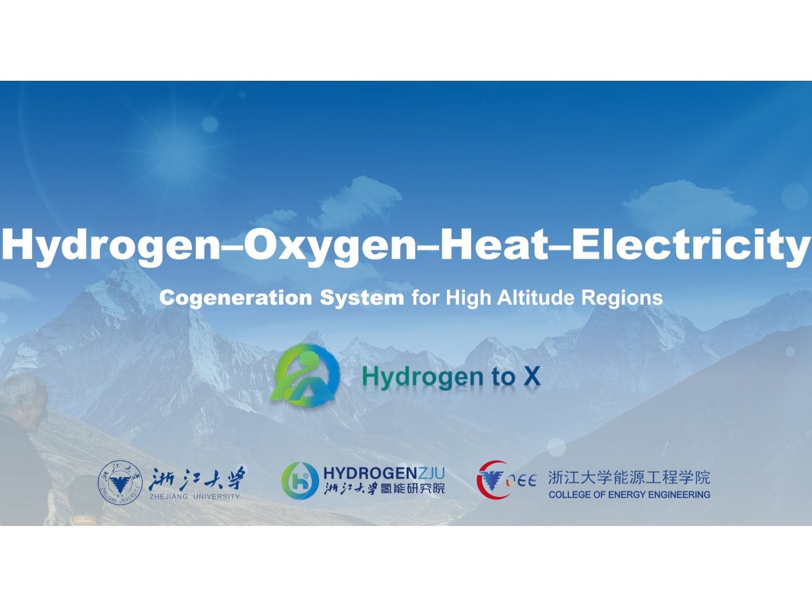 Hydrogen-Oxygen-Heat-Electricity Cogeneration System for High Altitude Regions